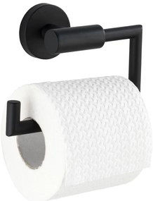 Porta carta igienica da parete in acciaio inox nero opaco Bosio - Wenko