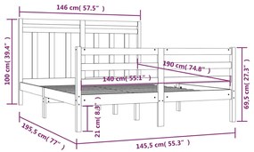 Giroletto in Legno Massello 140x190 cm