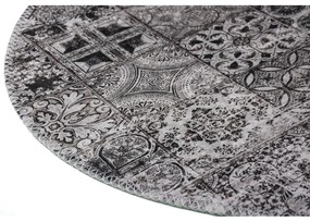 Tappeto rotondo lavabile grigio ø 80 cm - Vitaus