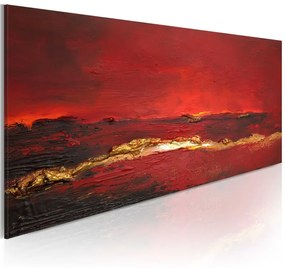 Quadro dipinto Oceano rosso