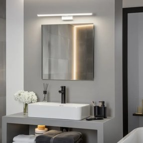 Brilagi - Specchio da bagno con luce LED VESTRA, 12 W/230 V, 60 cm, IP44, bianco