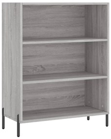 Credenza grigio sonoma 69,5x32,5x180 cm legno multistrato