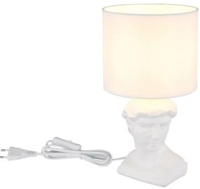 Globo 21732W - Lampada da tavolo HERMES 1xE14/40W/230V bianco