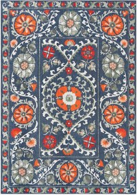 Tappeto jacquard lavabile da interno-esterno Suzani