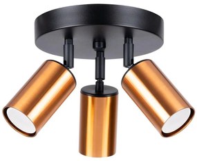 Sollux SL.1377 - Faretto WINX 3xGU10/10W/230V nero/rame