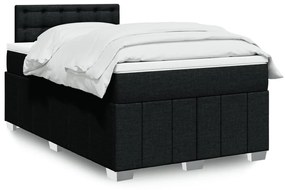 Giroletto A Molle Con Materasso Nero 120x200 Cm İn Tessuto /