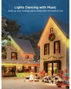 Govee - LED RGBIC Catena da esterno Smart ghiaccioli 10m Wi-Fi Matter IP65