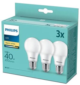 SED 3x Lampadina LED Philips E27/5,5W/230V 2700K