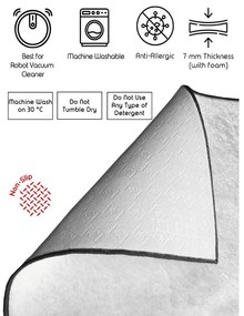 Set di tappetini per il bagno blu 2 pz 60x100 cm – Foutastic