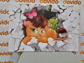 Quadro su tela – Cucciolo di leone adorabile