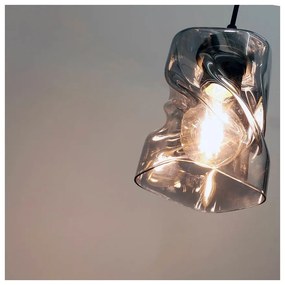 Lampada a sospensione nera con paralume in vetro ø 10 cm Felis - Candellux Lighting