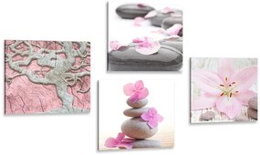 Set di quadri – Feng Shui in stile delicato