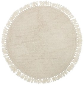Tappeto in lana beige , ⌀ 110 cm Nature - Bloomingville