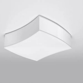 Sollux SL.1054 - Plafoniera SQUARE 2xE27/60W/230V bianca