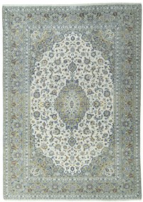 Kashan Tappeto 240x340 Beige (Iran) Annodato A Mano