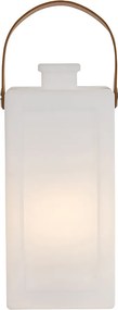 Lampada da tavolo moderna bianca effetto fiamma ricaricabile IP44 - Stard