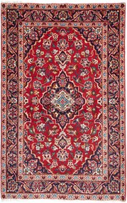 Kashan Tappeto 100 x 150 Rosso (Iran) Annodato A Mano