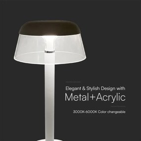 LED Lampada da tavolo touch ricaricabile e dimmerabile LED/3W/5V 3000-6000K bianco