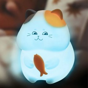 Lampada a LED RGBW Dimmerabile per bambini GATTO LED/1W/3,7V 1200 mAh