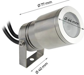 Faretto LED 5W RGB DMX512 per Piscine e Fontane IP68 CREE - Professional Colore RGB