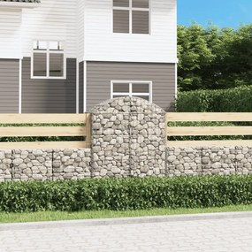 Cesto Gabbione Ad Arco 100x50x120/140 Cm Ferro Zincato /