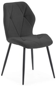 Sedie da pranzo nere in set di 4 Luna - Marckeric