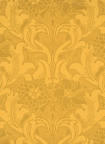 Little Greene Tapete Dahlia Scroll - Giallo