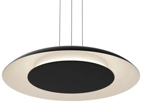 Lampada a sospensione su cavo PIATTINO LED/30W/230V 2700/3200/4000K Ø 40 cm nero