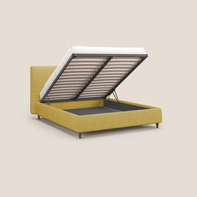 Martina letto imbottito contenitore in tessuto impermeabile T02 giallo