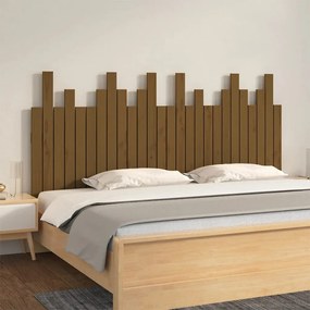Testiera Da Parete Ambra 166x3x80 Cm İn Legno Massello Di Pino /