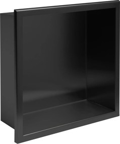 MENSOLA BAGNO 30x30 black mat