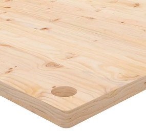 Piano scrivania 110x60x2,5 cm in legno massello di pino