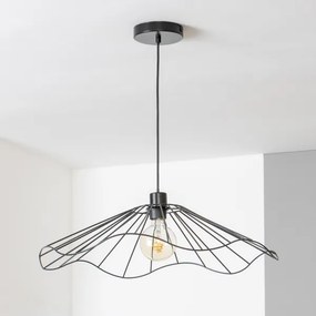 Brilagi - Lampadario LED a sospensione su cavo CERIA WIRE 1xE27/40W/230V Ø 60 cm nero