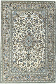 Kashan Tappeto 200x290 Beige (Iran) Annodato A Mano
