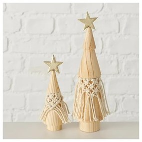 Set di 2 decorazioni natalizie in legno di pino massiccio Bohio - Boltze