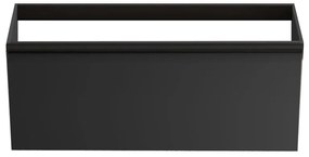 Mobile da bagno sospeso sotto lavabo Fusion L 99.5 x H 40 x P 45.5 cm antracite opaco, 1 cassetto