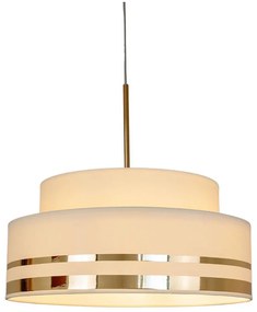 Lampadario a sospensione con filo TAMI 1xE27/60W/230V beige/oro