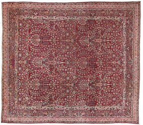 Kerman Tappeto 310x350 Rosa (Iran) Annodato A Mano
