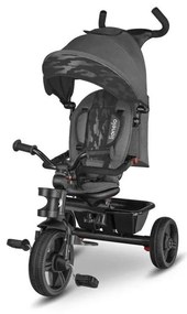 Lionelo - Triciclo per bambini HAARI grigio/nero