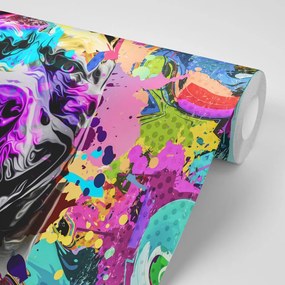Carta da parati autoadesiva – Illustrazione colorata di un cane