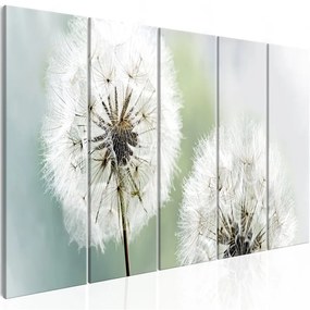 Quadro Windless Morning (5 Parts) Narrow  Colore Bianco, Dimensioni e Misure 200x80