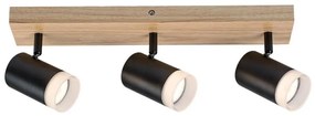 Rabalux 73123 - Plafoniera TORAS 3xGU10/5W/230V rovere