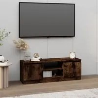 Mobile Porta TV con Anta Rovere Fumo 102x30x36 cm cod mxl 18949