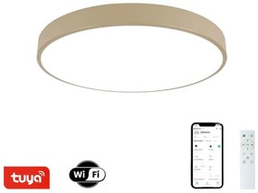 Brilagi - Lampada LED dimmerabile POOL SMART LED/60W/230V Ø 50 cm Wi‑Fi Tuya beige + telecomando