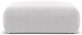 Sgabello grigio chiaro in tessuto bouclé Molino - Micadoni Home