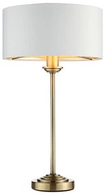 Endon 104054 - Lampada da tavolo HIGHCLERE 1xE14/7W/230V bianco/ottone diametro 25 cm