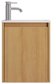 Mobile da bagno con lavabo COMO 40 cm rovere