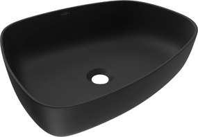 Mexen Ono lavabo da appoggio in conglomerato 51 x 39 cm, nero - 23045171