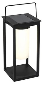 Lampada da esterno moderna nera con LED e dimmer solare - Denlu
