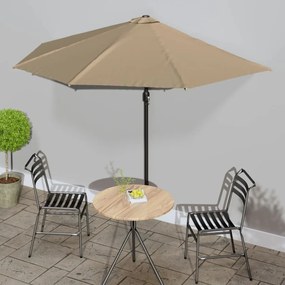 Ombrellone Da Balcone Palo İn Alluminio Talpa 300x155 Cm A Metà /